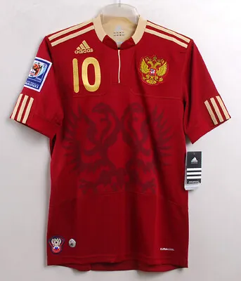 $249 • Buy 2009 RUSSIA Home S/S No.10 ARSHAVIN 2010 WorldCup Qualifying Jersey BNWT