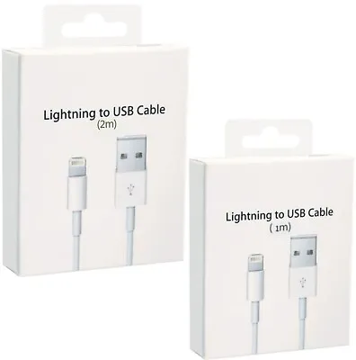 100% Genuine Fast USB Charger Lead Cable For IPhone 14 13 12 11 XS Max XR SE X 8 • £5.25