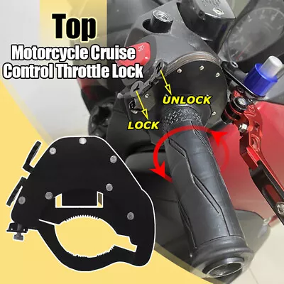 Universal Motorcycle Cruise Control Throttle Lock Assist Top Assist Kits • $20.45