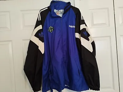  Vtg ADIDAS Newcastle Cobras Ice Hockey Authentic Hooded Retro Jacket Sz XL  • $29.99