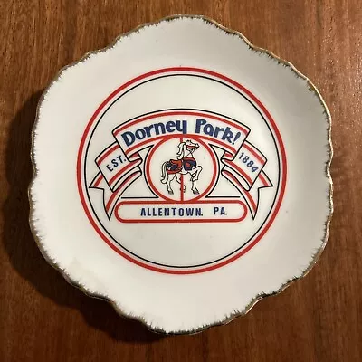 Vintage Dorney Park Souvenir Plate Merry Go Round Horse Allentown PA • $45