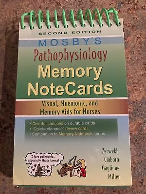 Mosby's Pathophysiology Memory NoteCards : Visual Mnemonic And Memory Aids Fo… • $24.99