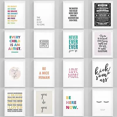 Motivational Quotes Poster Inspirational Large Print Wall Art Home Decor Picture • £19.99