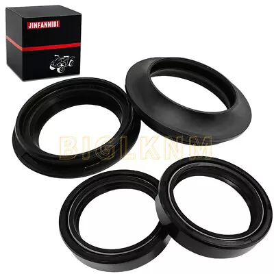 4pcs 43x55x11 Motorcycle Front Fork Damper Shock Absorber Oil Seal & Dust Seals • $7.65