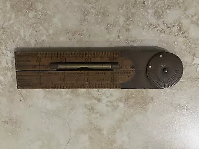 Antique 1900 ‘s J Rabone & Sons  England Folding Ruler With Level Mint Condition • $115