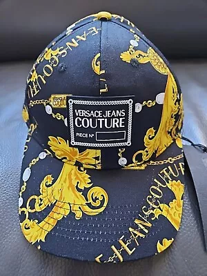 Versace Jeans Couture Baroque Cap Hat Unisex Authentic Men Logo All Over Prin • $99