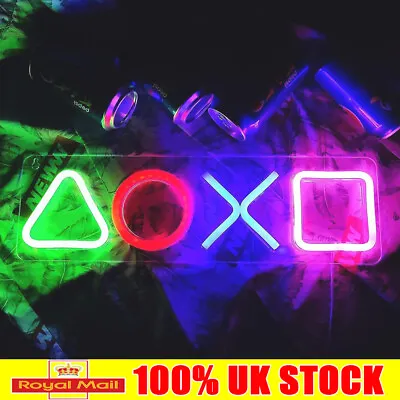 PlayStation LED Neon Sign Light Wall Light Art Decor Lamp For Kids Party Bedroom • £14.92