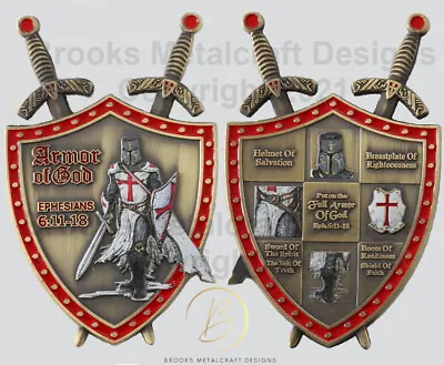 3D Knights Templar Collectable Armor Of God Eph. 6:11-18 Christian Coin • $10.18