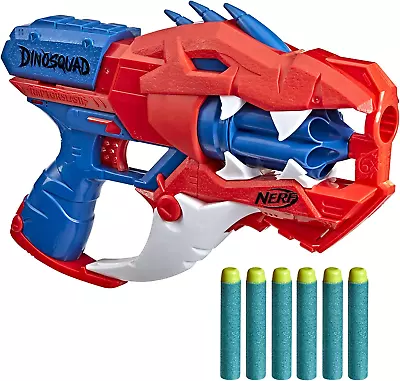 Nerf Dinosquad Raptor-Slash Dart Blaster 6-Dart Rotating Drum Slam Fire Action • $22.06