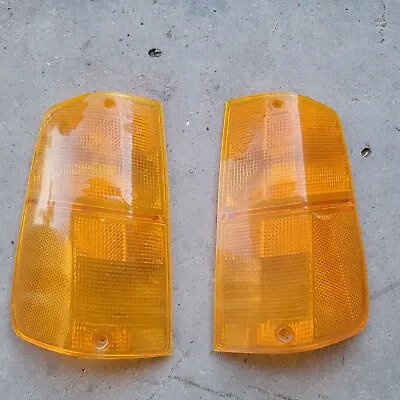 Volvo 240 2 Screw Amber Turn Signal Lenses Matching Corner Lens 242 244 245 Pair • $210