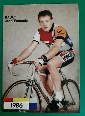 CYCLING Cycling Card JEAN-FRANCOIS RAULT Team LA VIE CLAIRE WONDER 1986 • $4.24