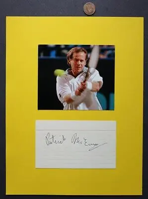 $13.99 • Buy 2000 Davis Cup Captain Pat McEnroe Signed Autograph & Photo Set John's Brother!