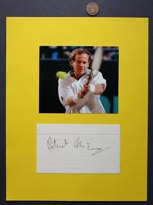 $13.99 • Buy 2000 Davis Cup Captain Pat McEnroe Signed Autograph & Photo Set John's Brother!