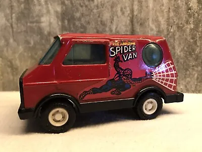 Vintage Spiderman The Amazing Spider Van 5  Model Buddy L U.S.A 1980 • £3.99