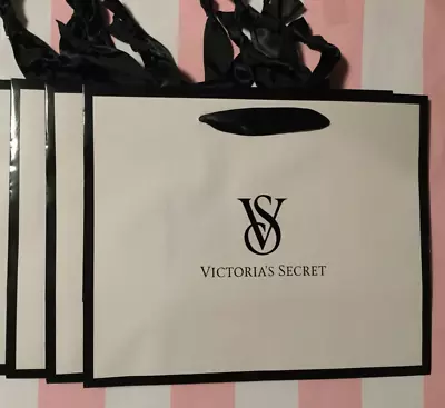 X9 Victorias Secret Paper Pink Large Shopping Gift Glossy Paper Bags 16 X12 X6  • $12.99