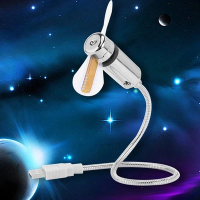 $22.15 • Buy Flexible LED Programmable Message Display Mini RGB USB Fan For Notebook Lap Hot