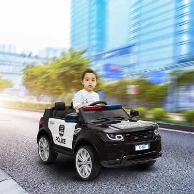 $191.99 • Buy 12V Electric Police Kids Ride On Car SUV Truck W/lights Remote Control Toy Gift