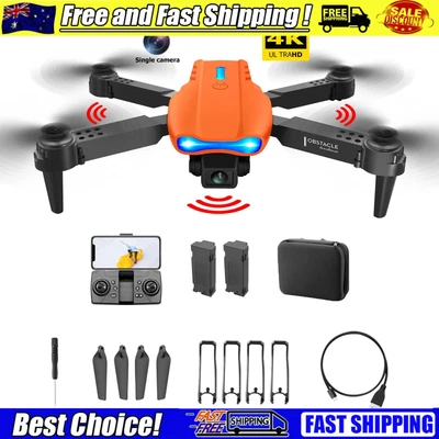 $42.56 • Buy Aeroplane USB Charging FPV Drones For Boys Girls (Orange 2Battery 1 Camera)
