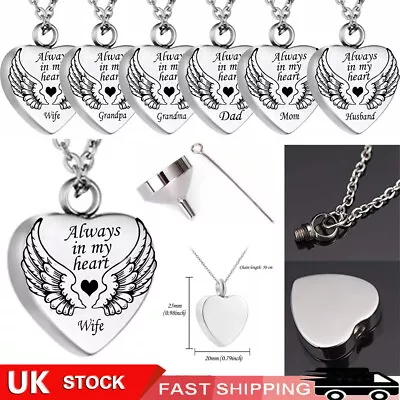 Cremation Jewellery Urn Necklace Pendent Ashes Locket Keepsake Memorial Funeral` • £9.49