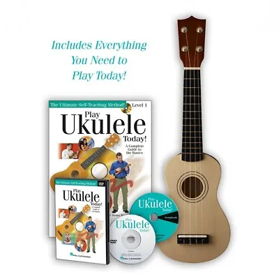 $97.70 • Buy Hal Leonard Play Ukulele Starter Kit Inc - Ukulele,  Book DVD And Cd