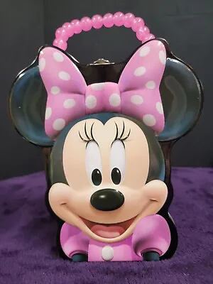 Disney Minnie Mouse Hinged Lunch Box With Faux Pink Pearl Handle • $20