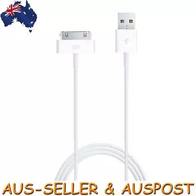 $32.27 • Buy Genuine Apple 30 Pin To USB Fast Charge Cable Charger For IPhone IPad IPod 1m