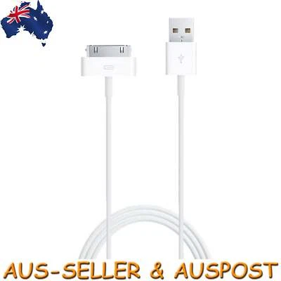 $32.27 • Buy Genuine Apple 30 Pin To USB Fast Charge Cable Charger For IPhone IPad IPod 1m