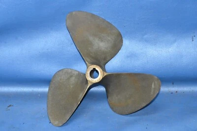 Vtg 1960 Century Resorter 16 Bronze 3 Blade Propeller Boat Prop 12-14 RH 12  Dia • $165