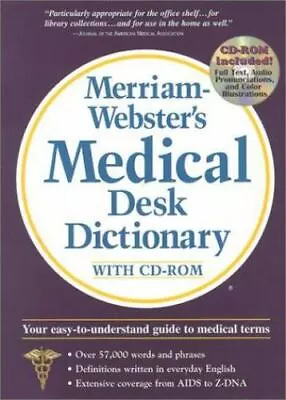 Merriam-Webster's Medical Desk Dictionary With CD-ROM    • $9.38