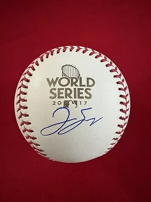 George Springer Astros Signed Autographed 2017 World Series Baseball USA SM • £96.41