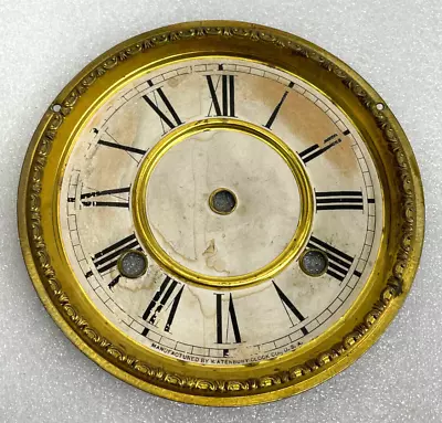 Antique Waterbury Clock 5  Dial 6 3/8  Overall • $12.50