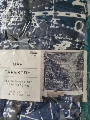 $10 • Buy Map Tapestry 60X60