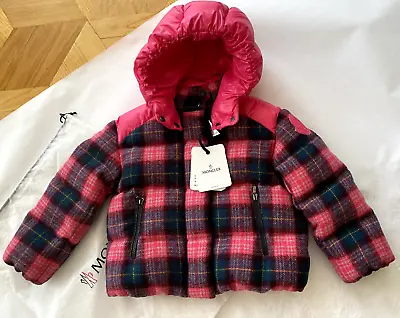 NEW MONCLER Jacket/parka/coat Size 5 Y O/112 Cm W/detachable Hood UNISEX CHILD • $455