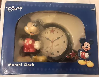 Walt Disney Mickey’s  Mantel Clock New In Original Box • $23