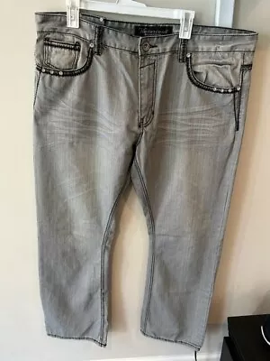 Men's Gray Victorious Jeans Size 42x32 #NLN18 • $24.99