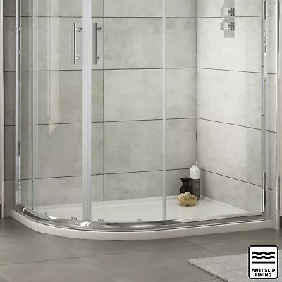 Nuie Slip-Resistant Left Hand Offset Quadrant Shower Tray 1200 X 800mm Slimline • £148.95