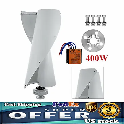 $188.10 • Buy 400W Helix Maglev Axis Wind Turbine Generator Vertical Windmill With Controller