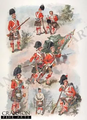 Harry Payne Military Art Postcard Uniforms Of The Cameron Highlanders From 1796  • £3.40