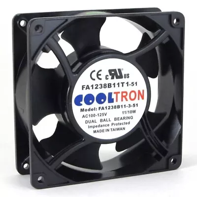 115V AC Cooltron Axial Fan 120mm X 38mm Low Speed • $19.99