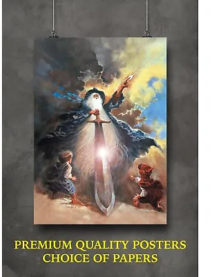 Lord Of The Rings Animated Movie Large Poster Art Print Gift A0 A1 A2 A3 Maxi • £28.84