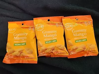 Nice! Gummy Mango Peelable Candy 2.82 Oz Walgreens TikTiok Lot Of 3 • $6.50