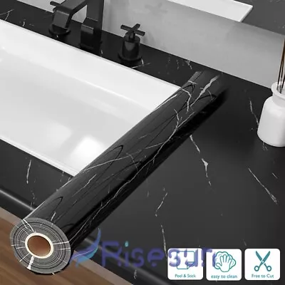 10FT Self Adhesive Marble Contact Paper Peel Stick Wallpaper Kitchen Countertop • $0.01