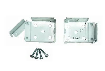 1 PAIR Standard MINI BLIND Swing Gate END BRACKETS For 1 1/2  X 1  Headrails NEW • $9.95