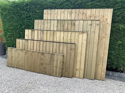 Featheredge Fence Panel 6x2 6x3 6x4 6x5 6x6 Treated £22-£35 Garden Fence • £22