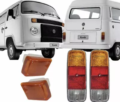 Set Tail Light Turn Lights Pair Volkswagen T2 Van Vw Kombi Bus 1972 - 1979 • $284.90