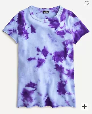 J.Crew Short-sleeve Cashmere T-shirt In Tie-dye XS  • $87