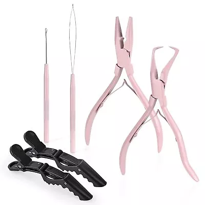 Hair Extension Beading Tool Kit Stainless Steel Pliers Micro Link Bead Closer • $23.49