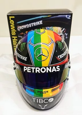 Lewis Hamilton Mercedes Qatar 2021 Winner 1/2  Scale Helmet • £210