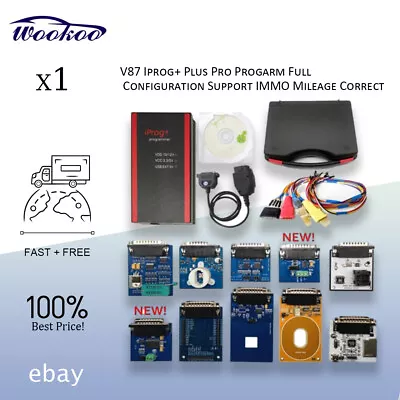 NEW V87 Iprog+ Plus Pro Progarm Full Configuration Support IMMO Mileage Correct • $168