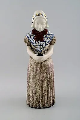 Michael Andersen Ceramics From Bornholm. Large Figure Of Woman With Songbook • $170
